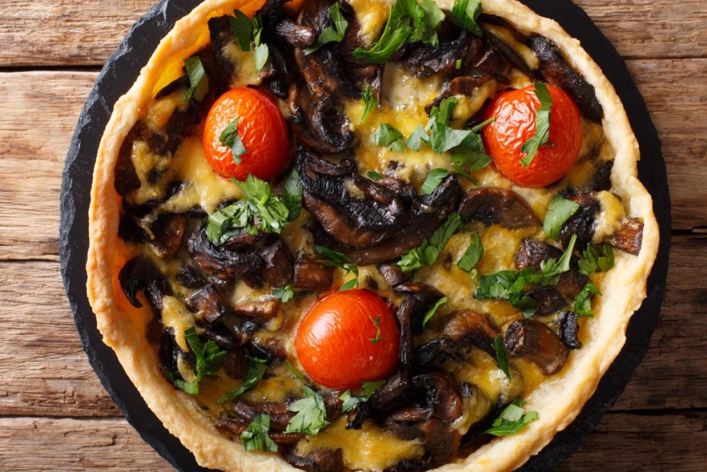 mushroom tart