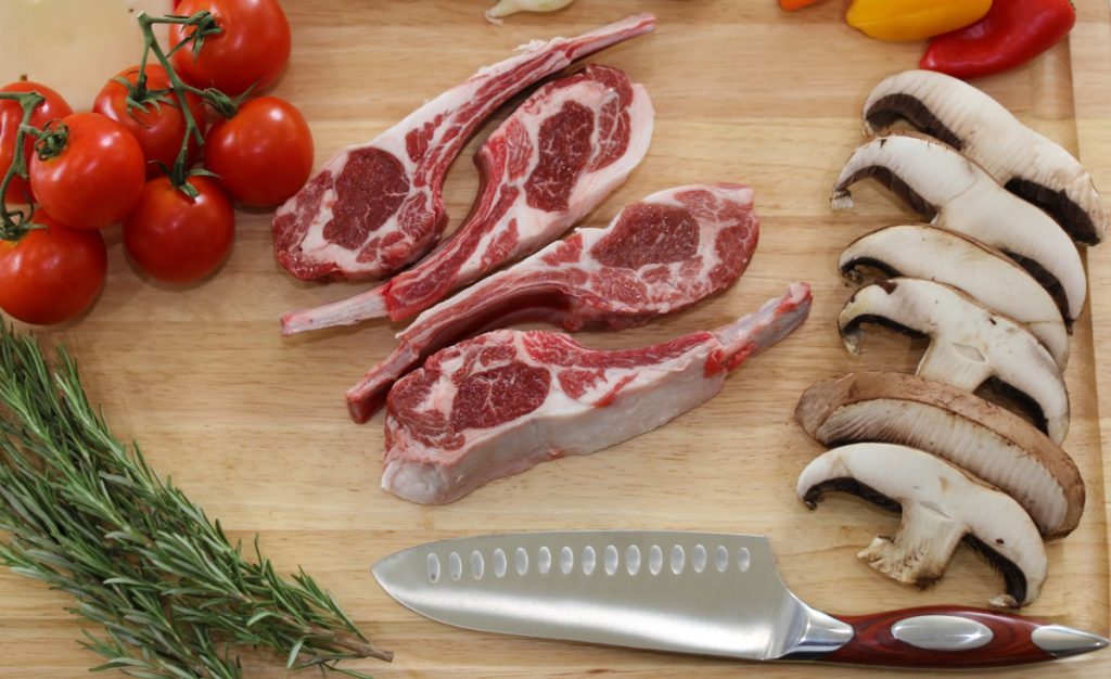 protein in meat vs mushrooms